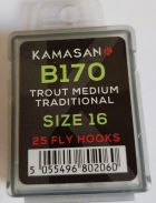 KAMASAN B170 FLYHOOKS HOOKS SIZE 16